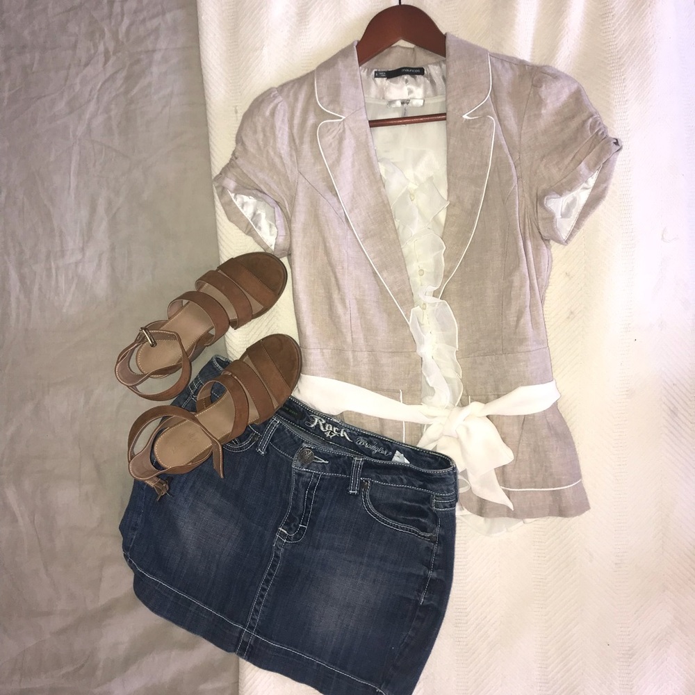 Maurice Small Blazer Linen mix